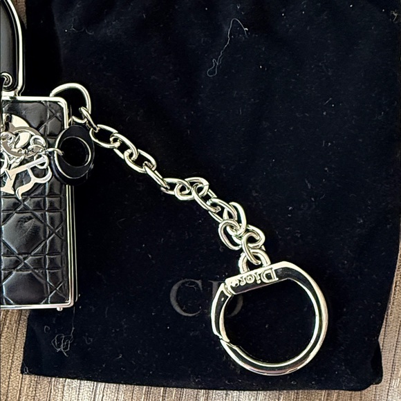Vintage Dior Cosmetics Lady Dior Bag Charm Key Ring Palette - Picture 9 of 10